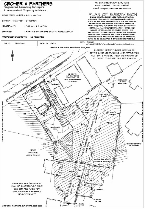 Subdivision Overview Cromer Partners Surveyors - 